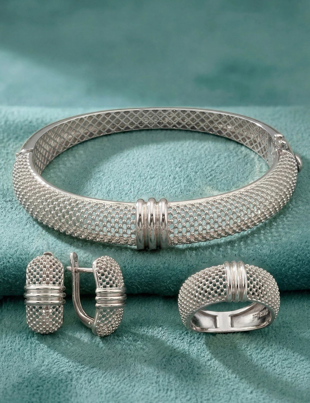 Серьги из белого золота 585 пробы